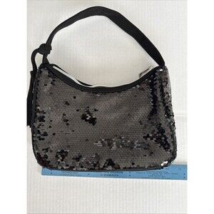 New Sequin Shoulder Bag Black In Bag Studio 1886 From Avon Black Tassel 10x7x2.5
